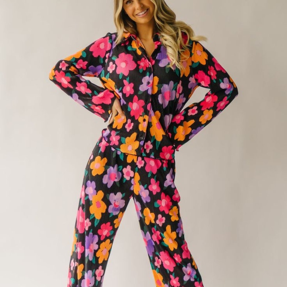 Pleated Floral Set from Piper and Scoot